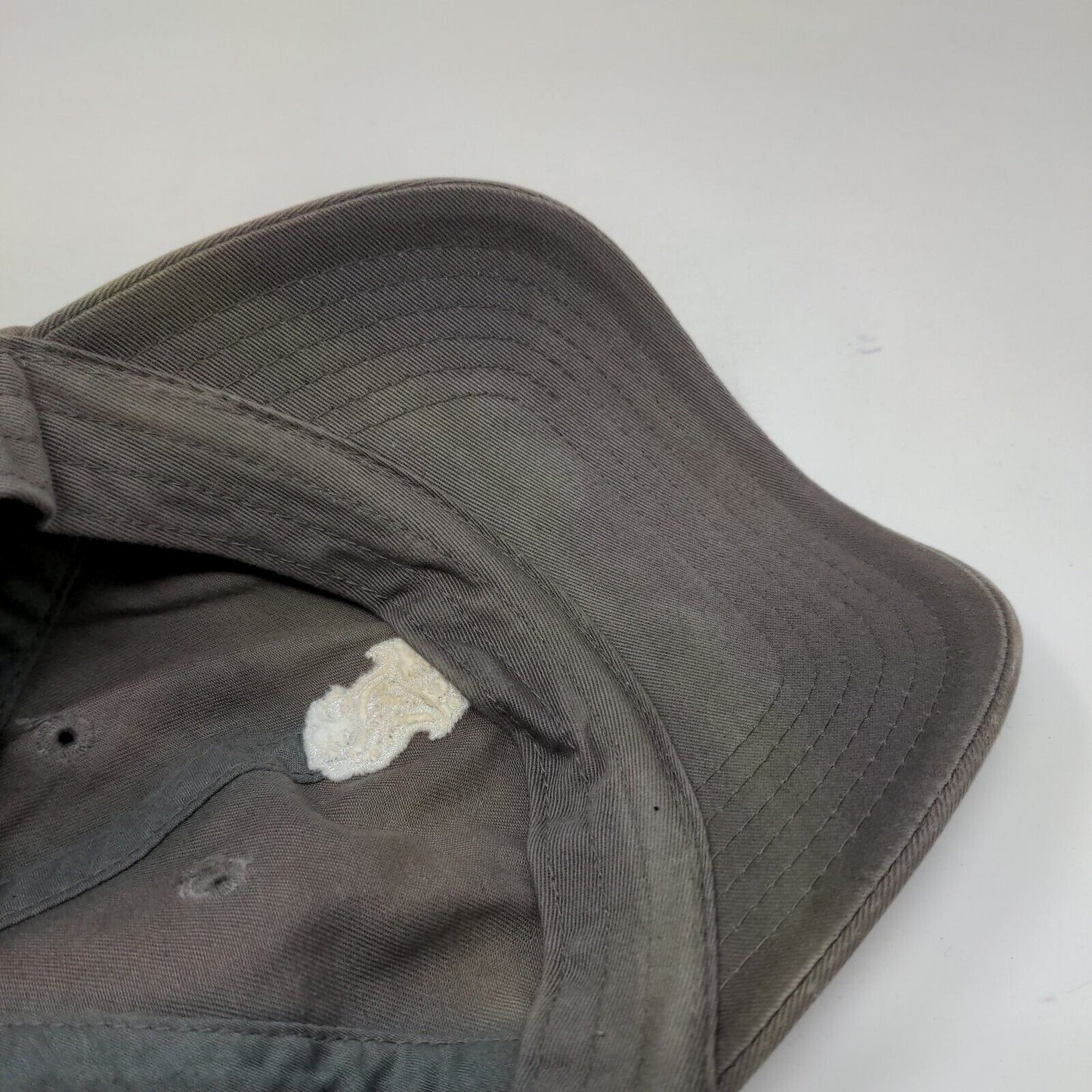 Imperial Strapback Hat Grayish Tan One Size Embroidered Logo 6 Panel