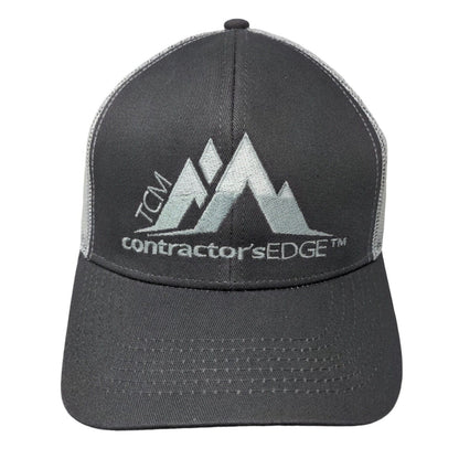 TCM Contractor's Edge Snapback Mesh Back Trucker Hat Gray OSFM 6 Panel