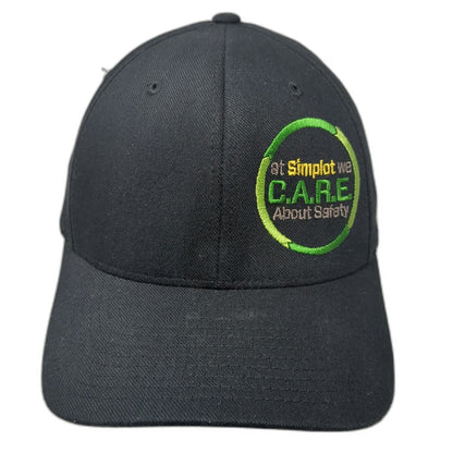 Richardson Baseball Cap Black XL Simplot CARE About Safety Hat Flexfit Pro 185