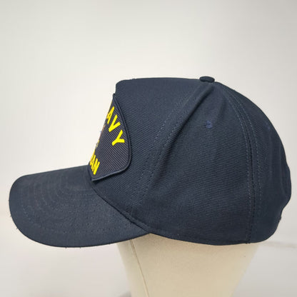 Eagle Crest 5 Panel Blue One Size Hat U.S. Navy Veteran Snapback Made in USA