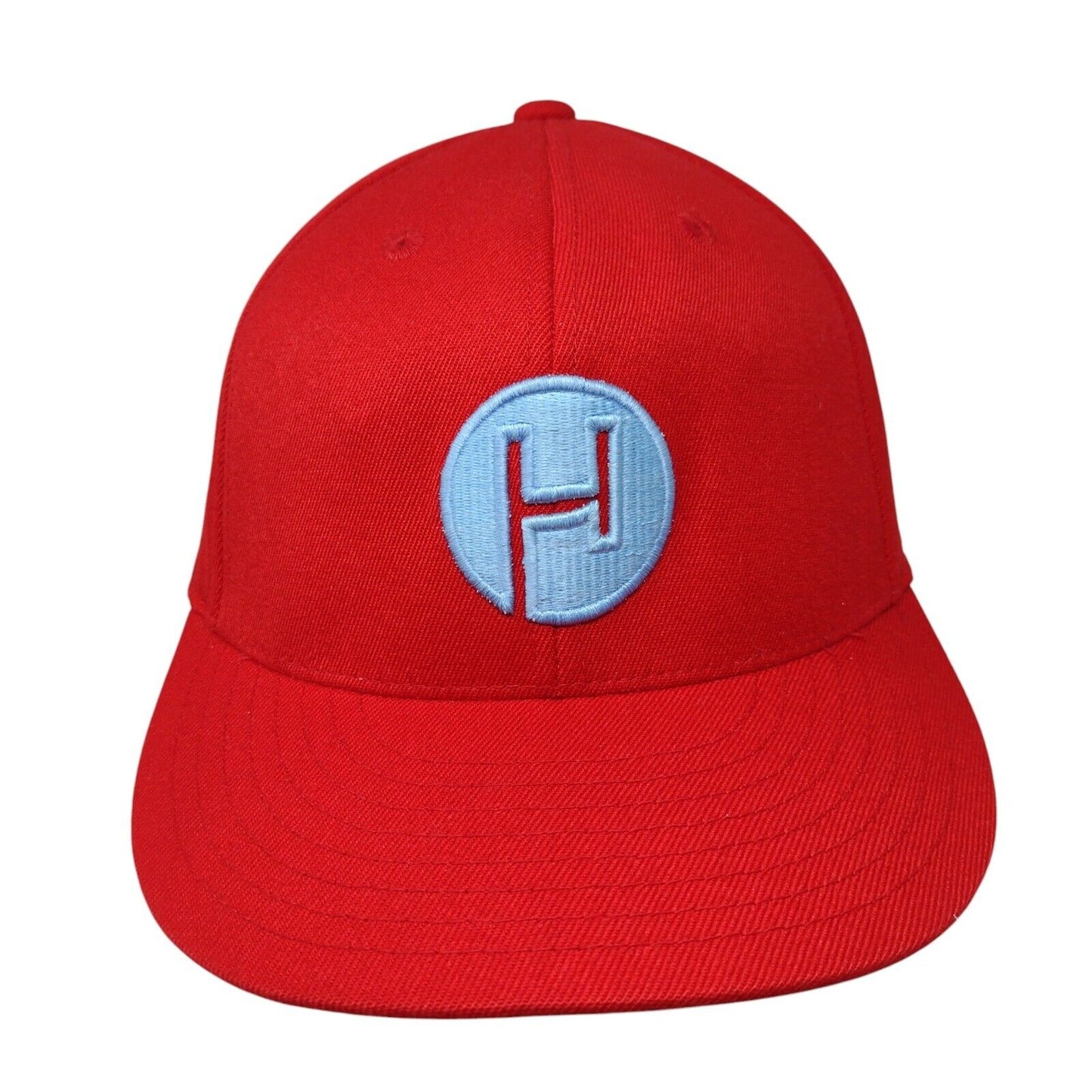 Vivint Solar 210 Fitted Hat Red Size 7 1/4-7 5/8 Embroidered 6 Panel Flexfit