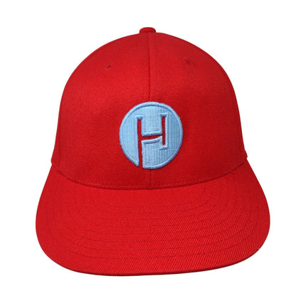 Vivint Solar 210 Fitted Hat Red Size 7 1/4-7 5/8 Embroidered 6 Panel Flexfit