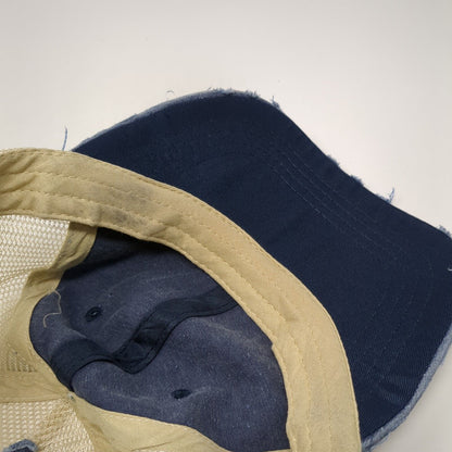 Unbranded Ponytail Trucker Hat Multicolor OS Adjustable Mesh Back Distressed