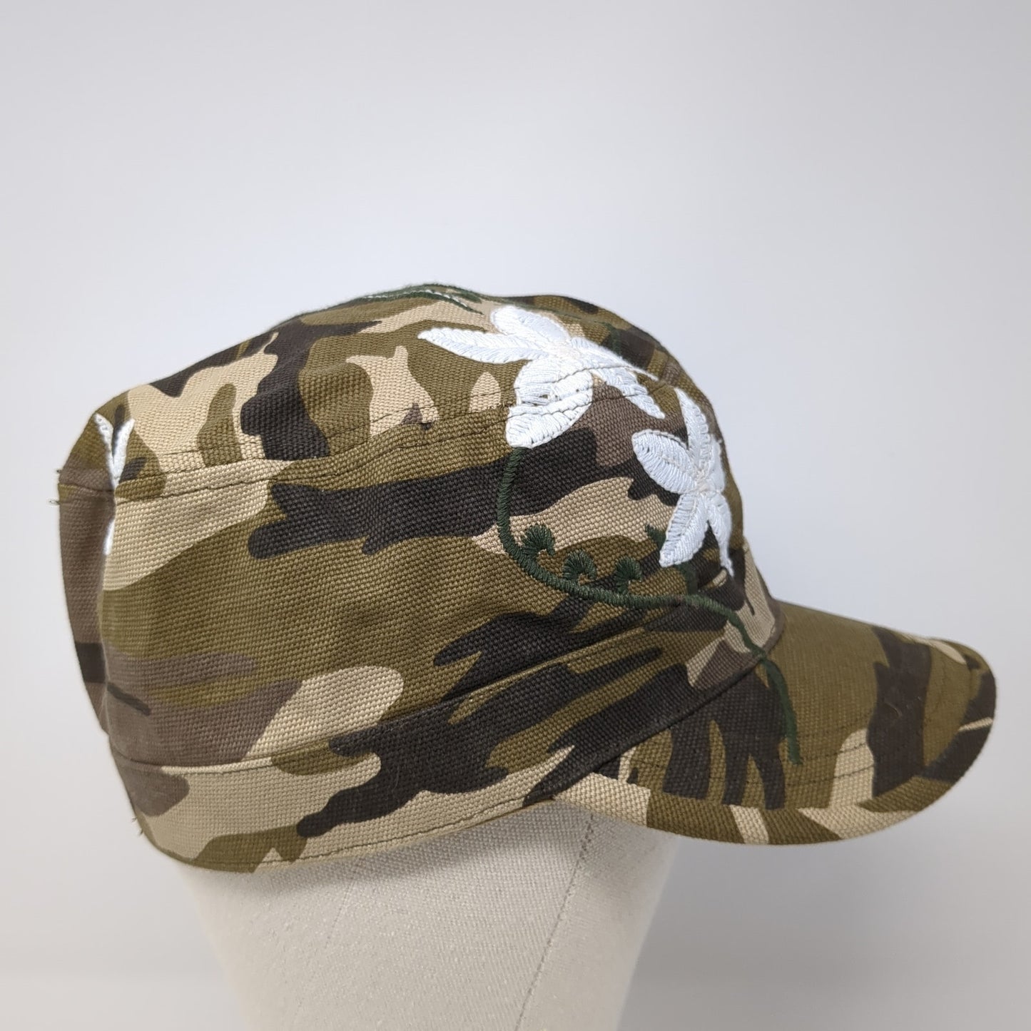 Headers Fitted Cadet Army Cap Hat Multicolor One Size Floral Camo