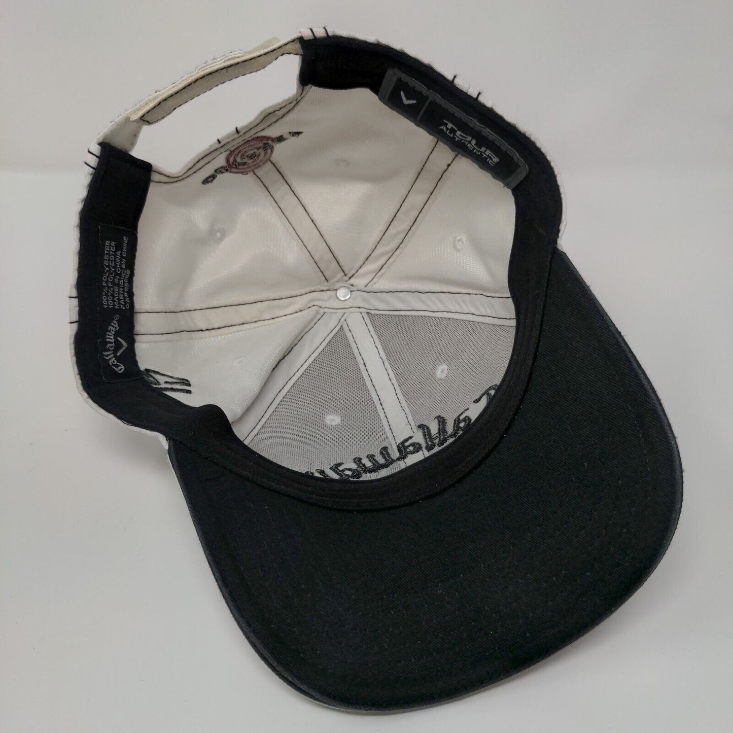 Callaway Odyssey Strapback Hat White OSFA Tour Authentic Embroidered