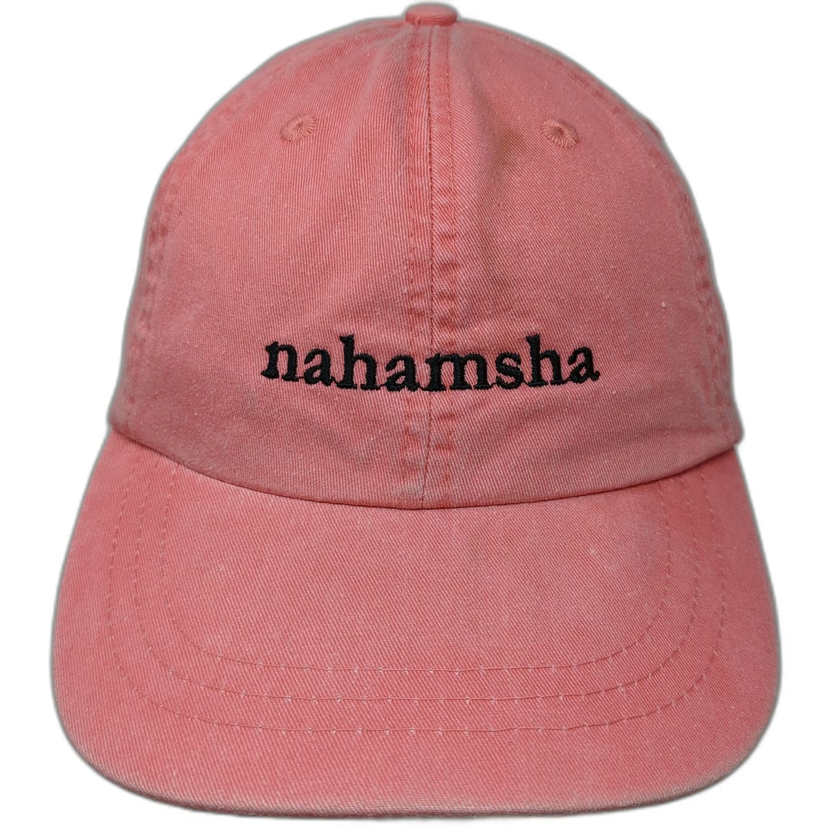 Adams Baseball Cap Pink One Size nahamsha Embroidery Leather Strap Slideback Hat