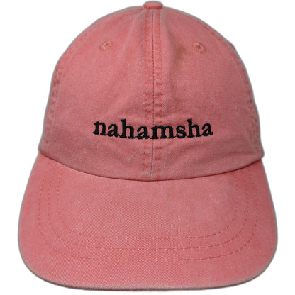 Adams Baseball Cap Pink One Size nahamsha Embroidery Leather Strap Slideback Hat