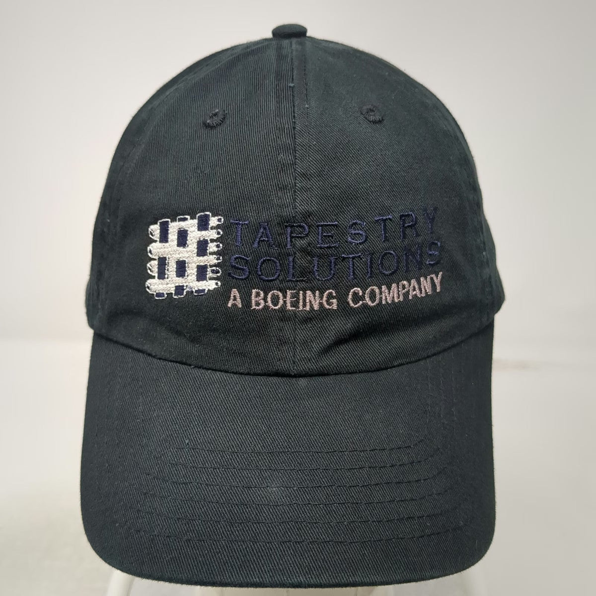 Tapestry Solutions Boeing Company Baseball Cap Black One Size Hat Slideback