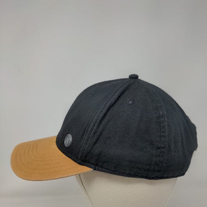 George Strapback Hat Black One Size Adjustable Vented Holes 6 Panel Blank