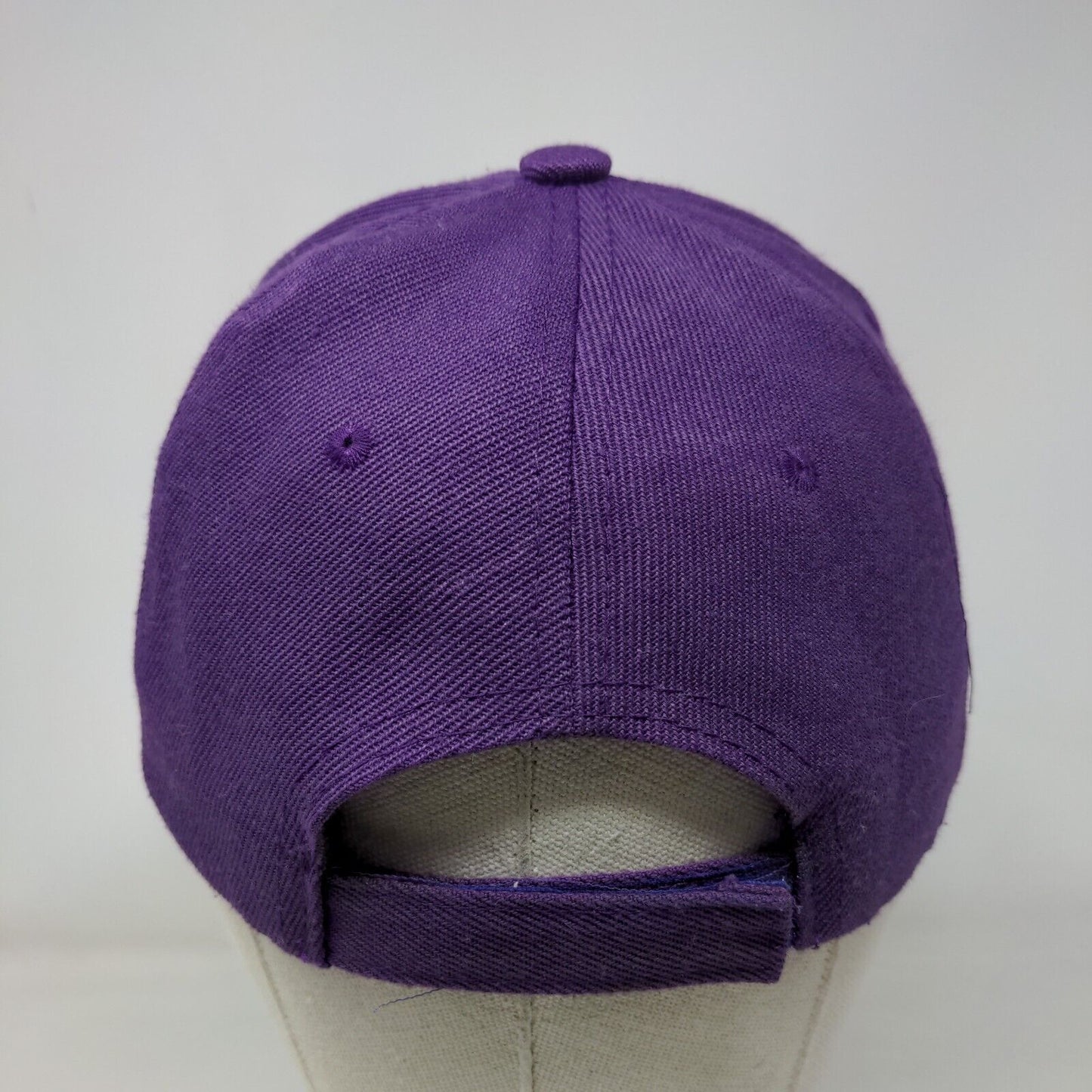 S7 Star Strapback Hat Purple One Size Adjustable Vented Holes 6 Panel Blank