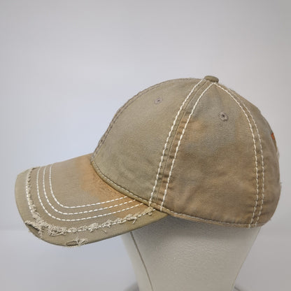 Brewing Company Baseball Cap Brown One Size Adjustable Distressed Otto