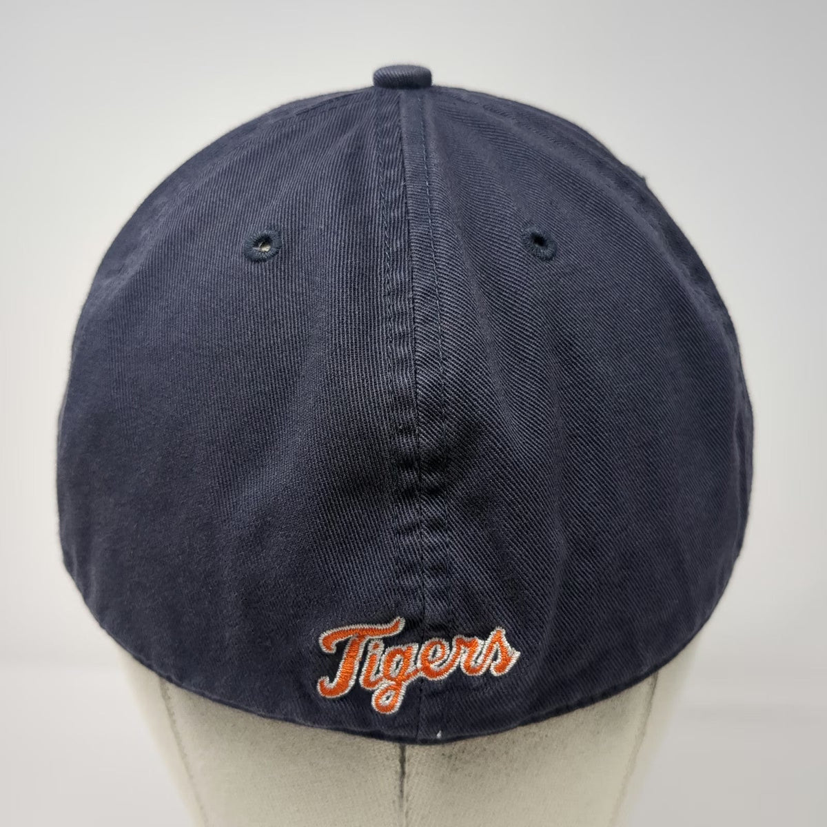 Detroit Tigers MLB Twins Enterprise Baseball Cap Blue M Fitted Cotton Script Hat