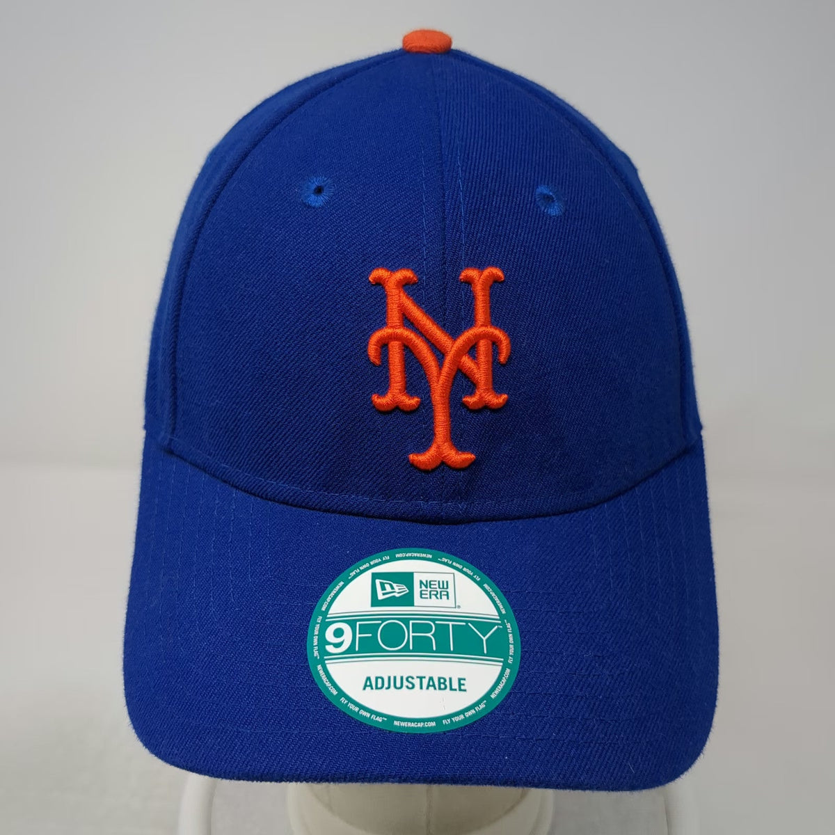 New Era New York Mets MLB Blue Baseball Cap One Size 9FORTY Adjustable Strap Hat