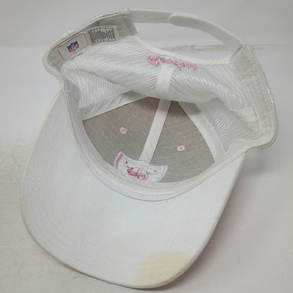 Las Vegas Raiders NFL Trucker Hat Pink One Size Mesh Back Snapback Shield Logo