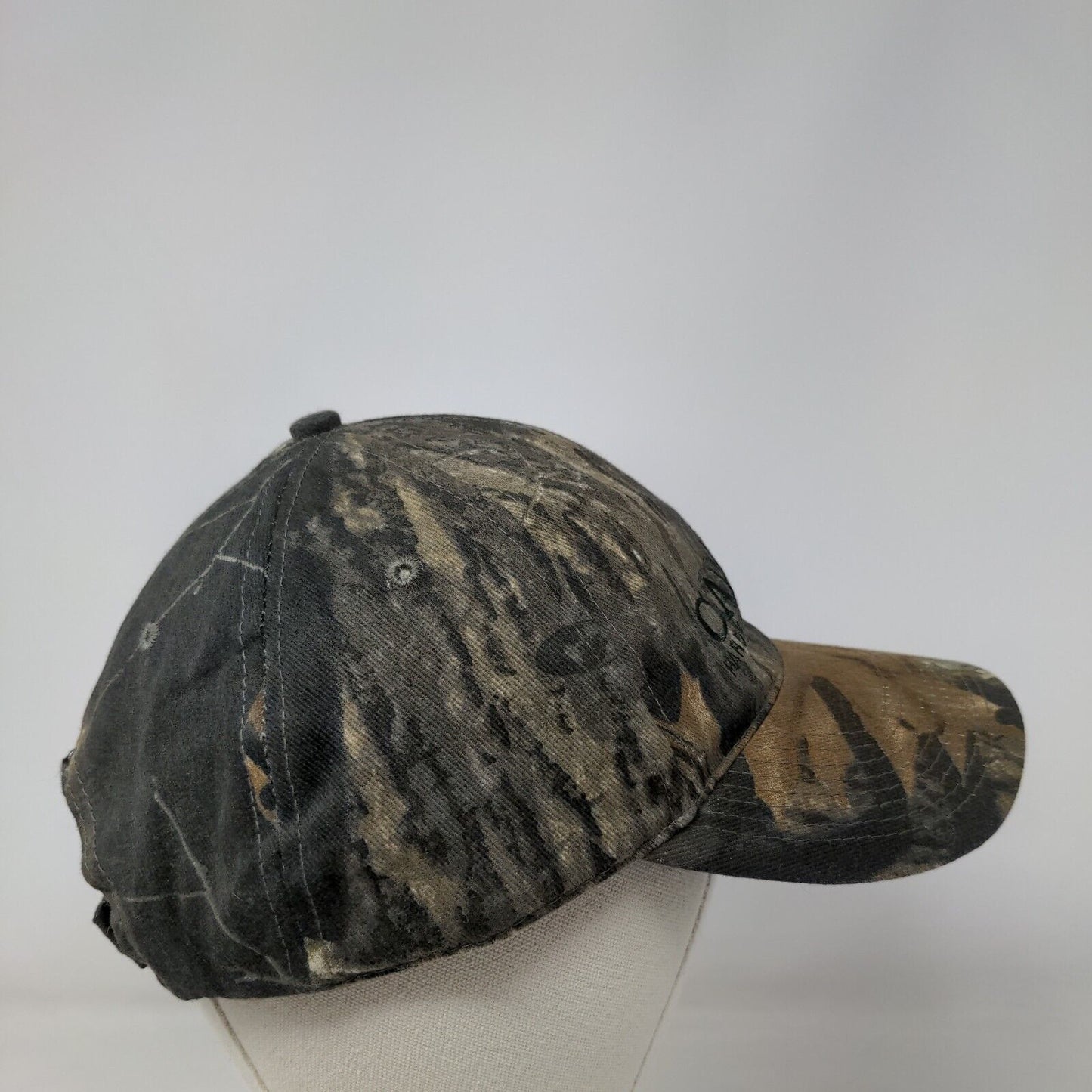 Capitol Hardware Strapback Hat Camo One Size Mossy Oak Embroidered