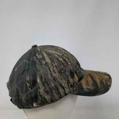 Capitol Hardware Strapback Hat Camo One Size Mossy Oak Embroidered