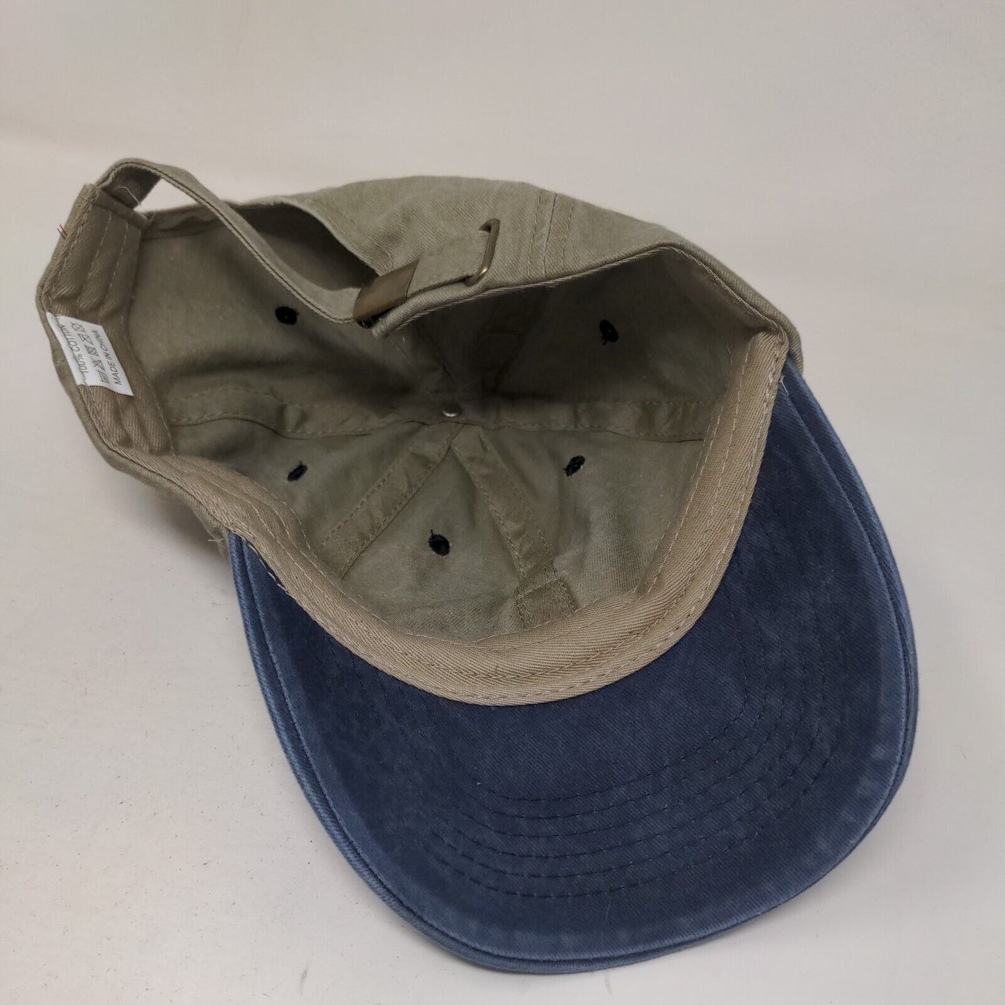 Anchor Patch Slideback Hat Multicolor One Size Adjustable Vented Holes Cotton