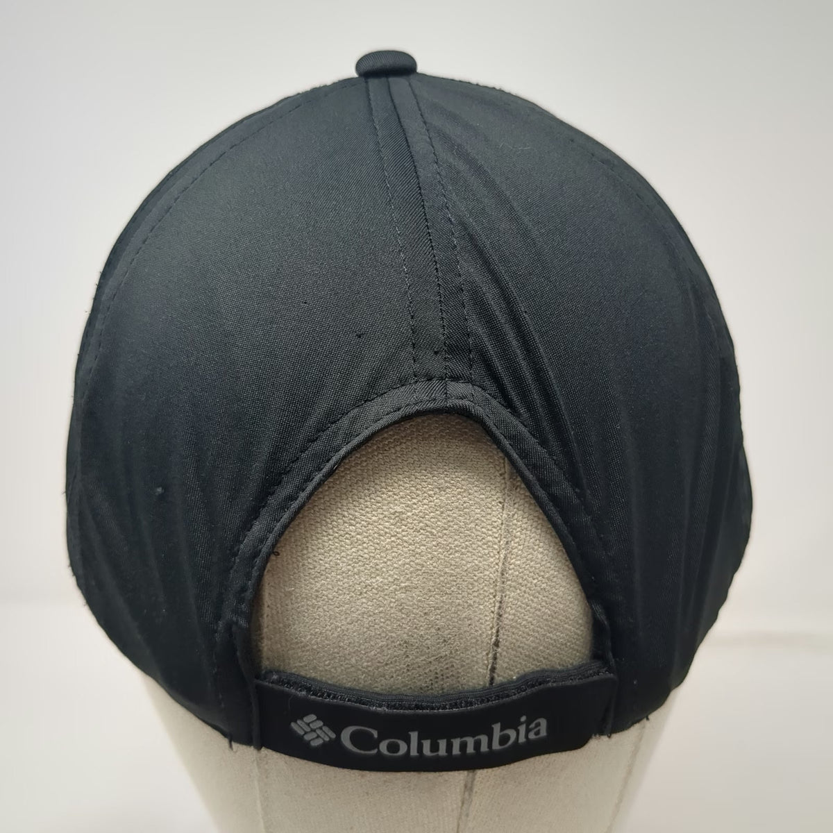 Columbia Baseball Cap Black One Size Strapback Curved Brim Embroidered Logo Hat