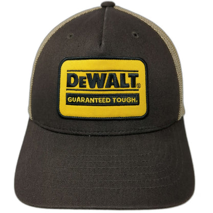 DeWalt Trucker Hat Brown One Size Mesh Back Snapback Flexfit Guaranteed Tough