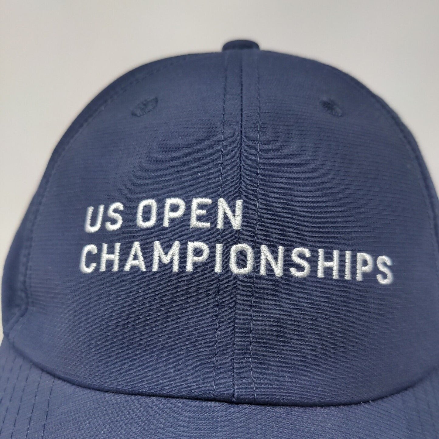 American Needle Men's Strapback Hat Blue US Open Championships Embroidered Logo