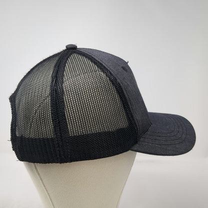 Caterpillar Trucker Hat Gray One Size Mesh Back Snapback Logo Workwear Cap