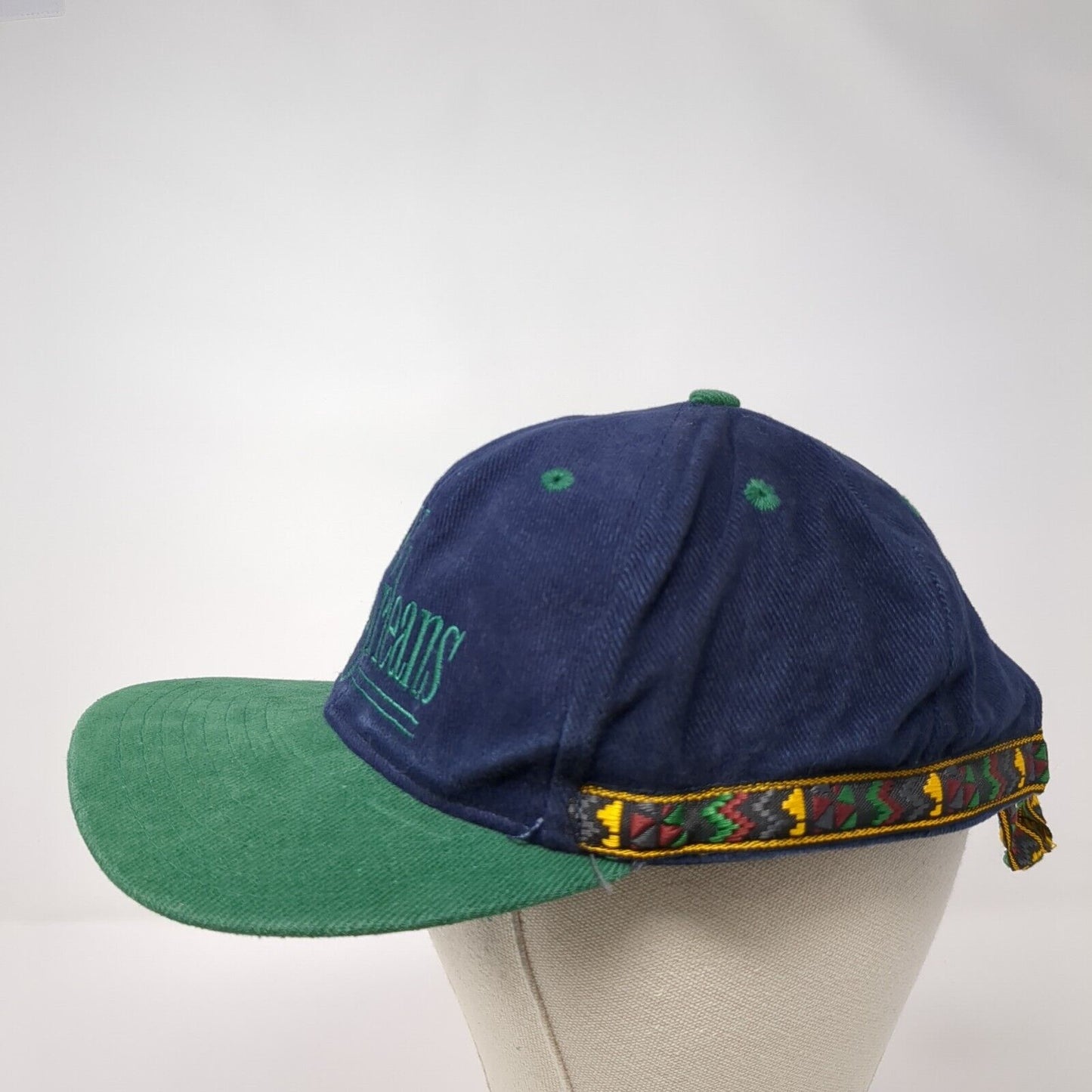 New Orleans Toggle Back Hat Multicolor OSFA Adjustable Embroidered