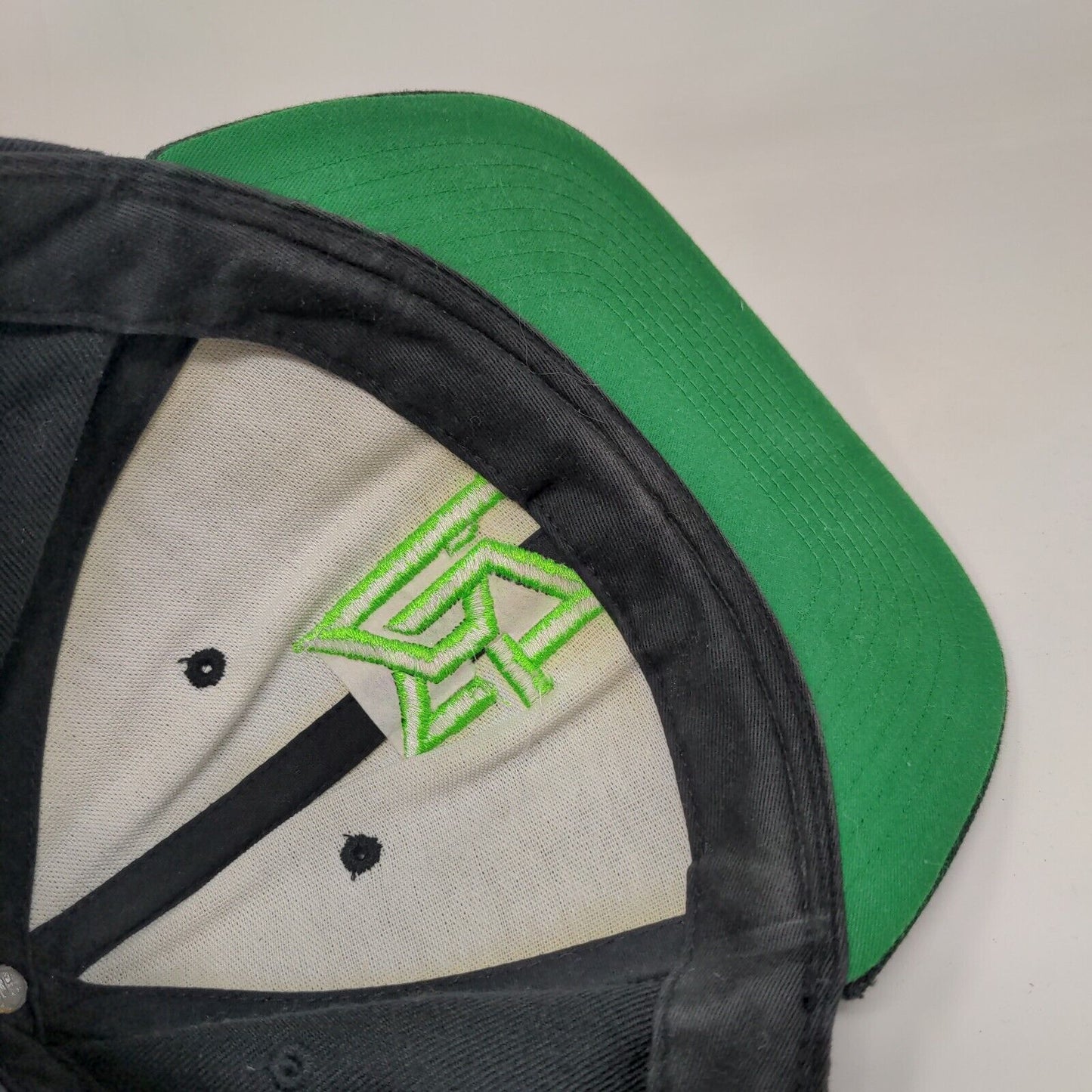 PG Snapback Hat Black One Size Adjustable Embroidered The Classics Yupoong
