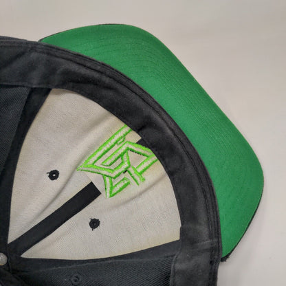 PG Snapback Hat Black One Size Adjustable Embroidered The Classics Yupoong