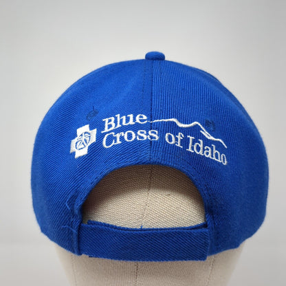 Blue Cross of Idaho Strapback Hat Blue One Size Adjustable Embroidered
