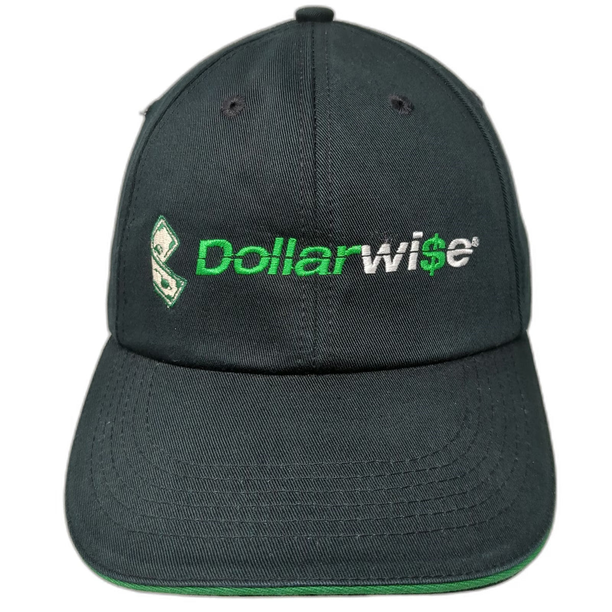 Legend Baseball Cap Black One Size DollarWise Fast Cash Strapback Hat Logo USA