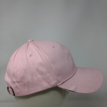 Reclusive Slideback Hat Pink Size M Embroidered Spell Out 100% Cotton