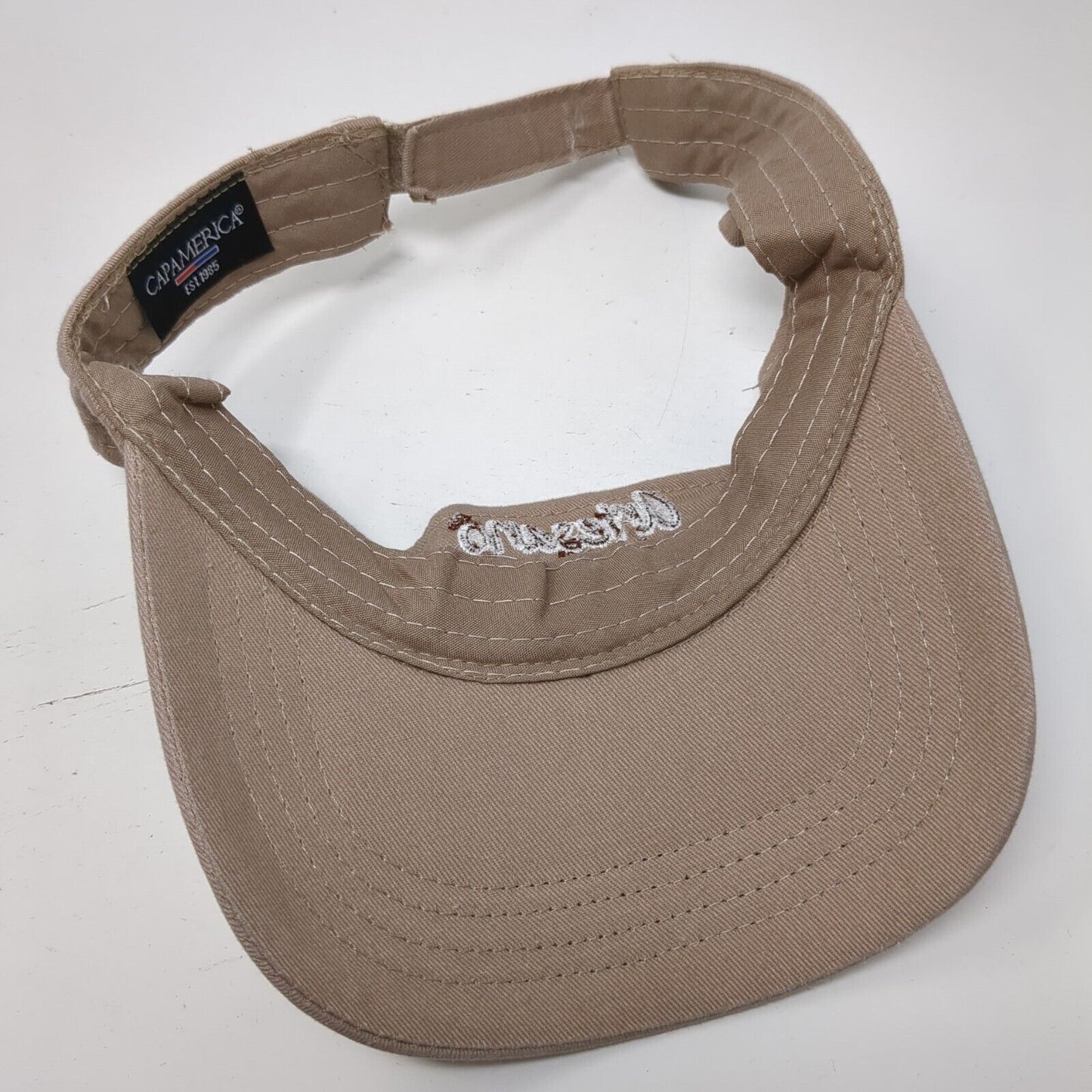 Artesano Bakery Bread Strapback Sun Visor Cap Tan OS Adjustable Cap America