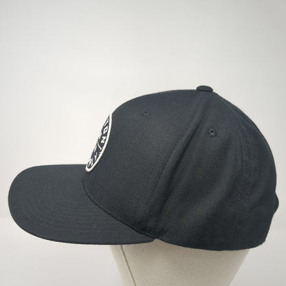 Brixton Supply Trademark Snapback Hat Black One Size Adjustable Embroidered