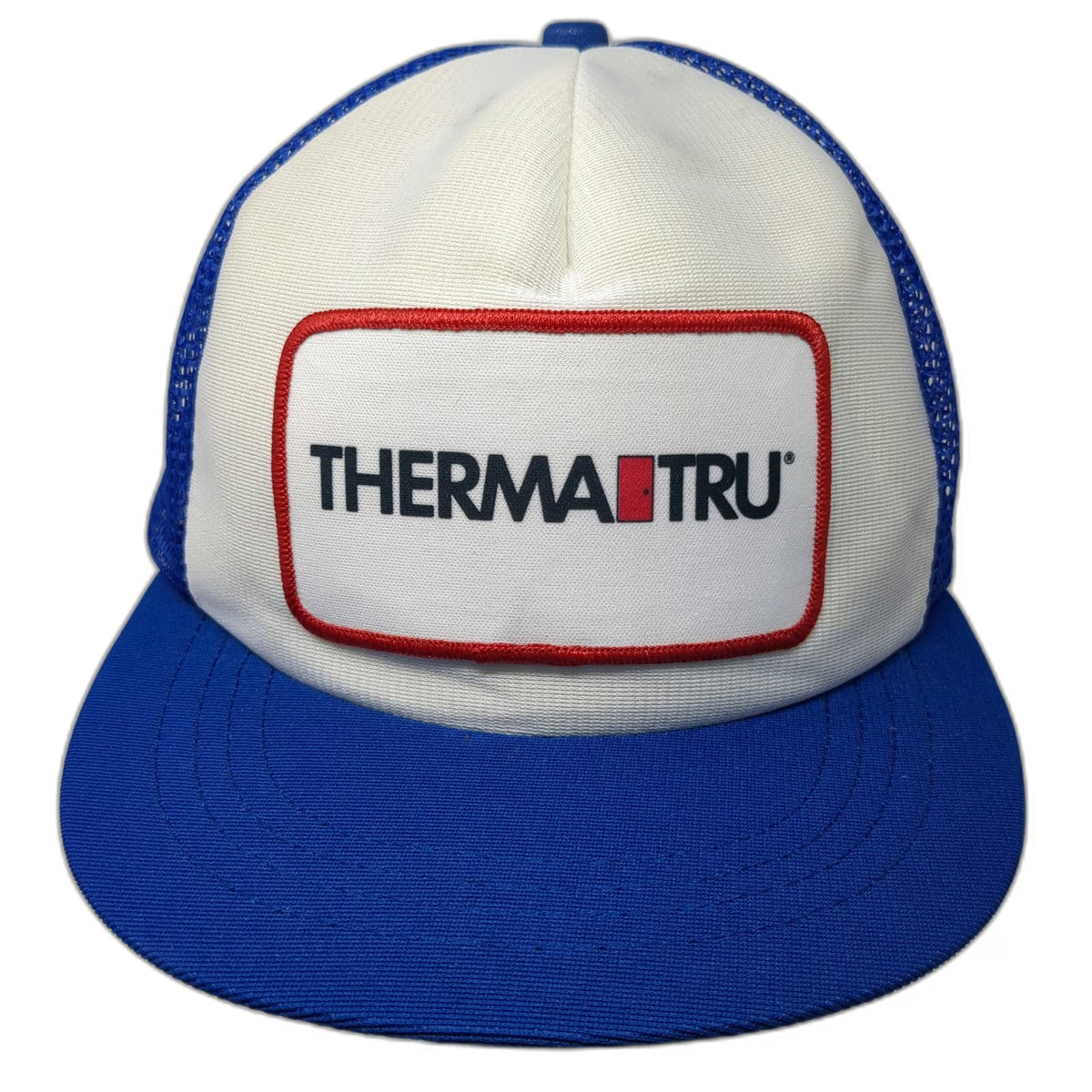 Therma-Tru Doors Trucker Hat Blue One Size Mesh Snapback Made In USA Patch