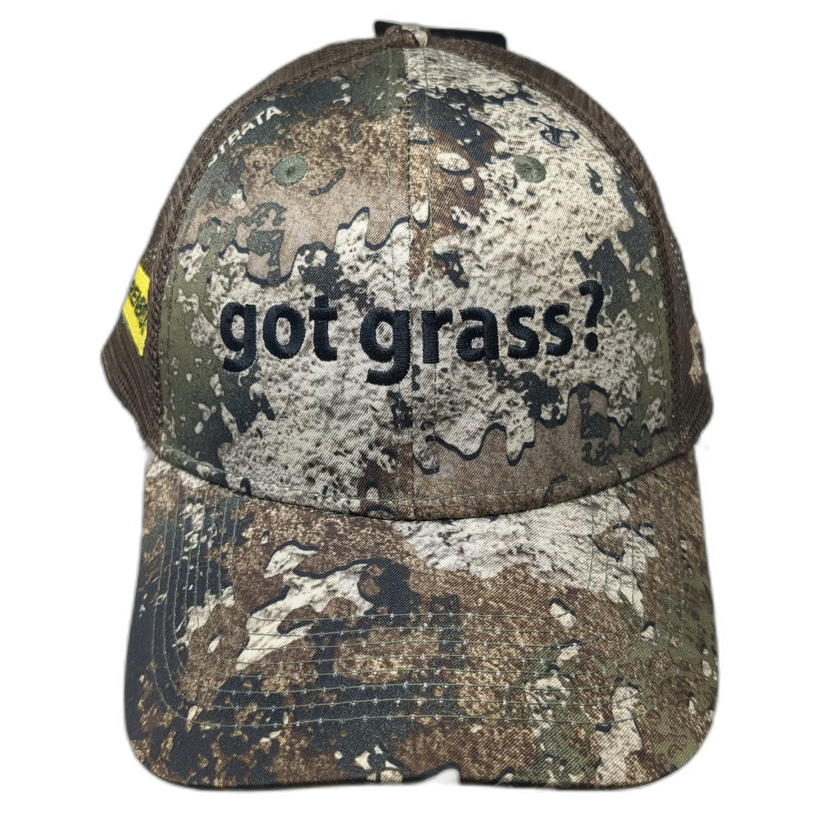 TrueTimber Trucker Hat Brown One Size got grass? Barenbrug Camo Mesh Snapback