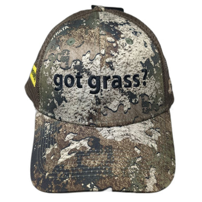 TrueTimber Trucker Hat Brown One Size got grass? Barenbrug Camo Mesh Snapback