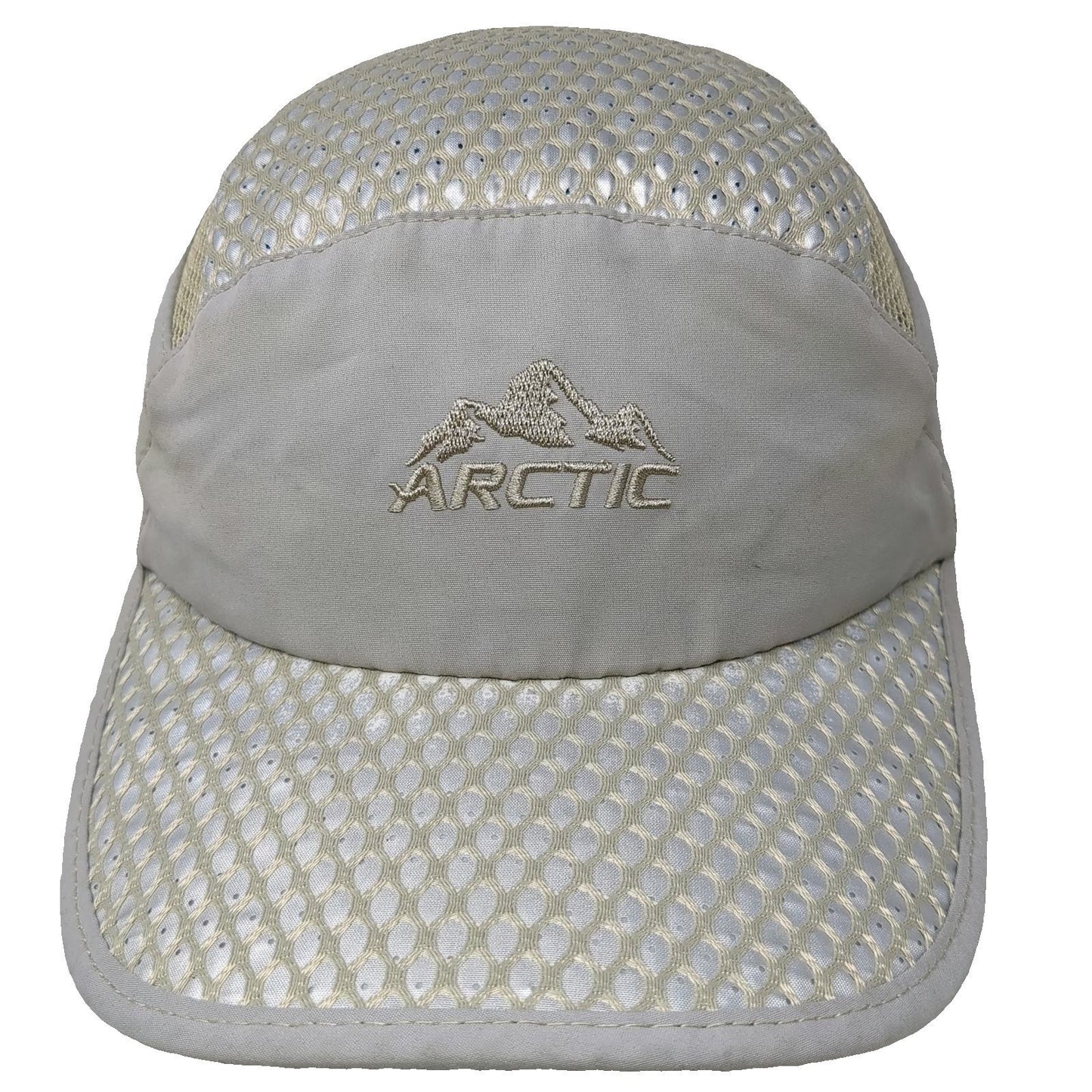 Arctic Hat 5 Panel Gray One Size Cooling Mesh Performance Outdoor Strapback Hat
