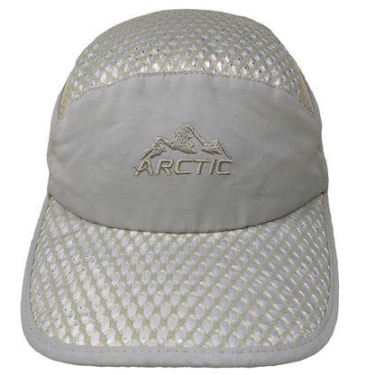 Arctic Hat 5 Panel Gray One Size Cooling Mesh Performance Outdoor Strapback Hat
