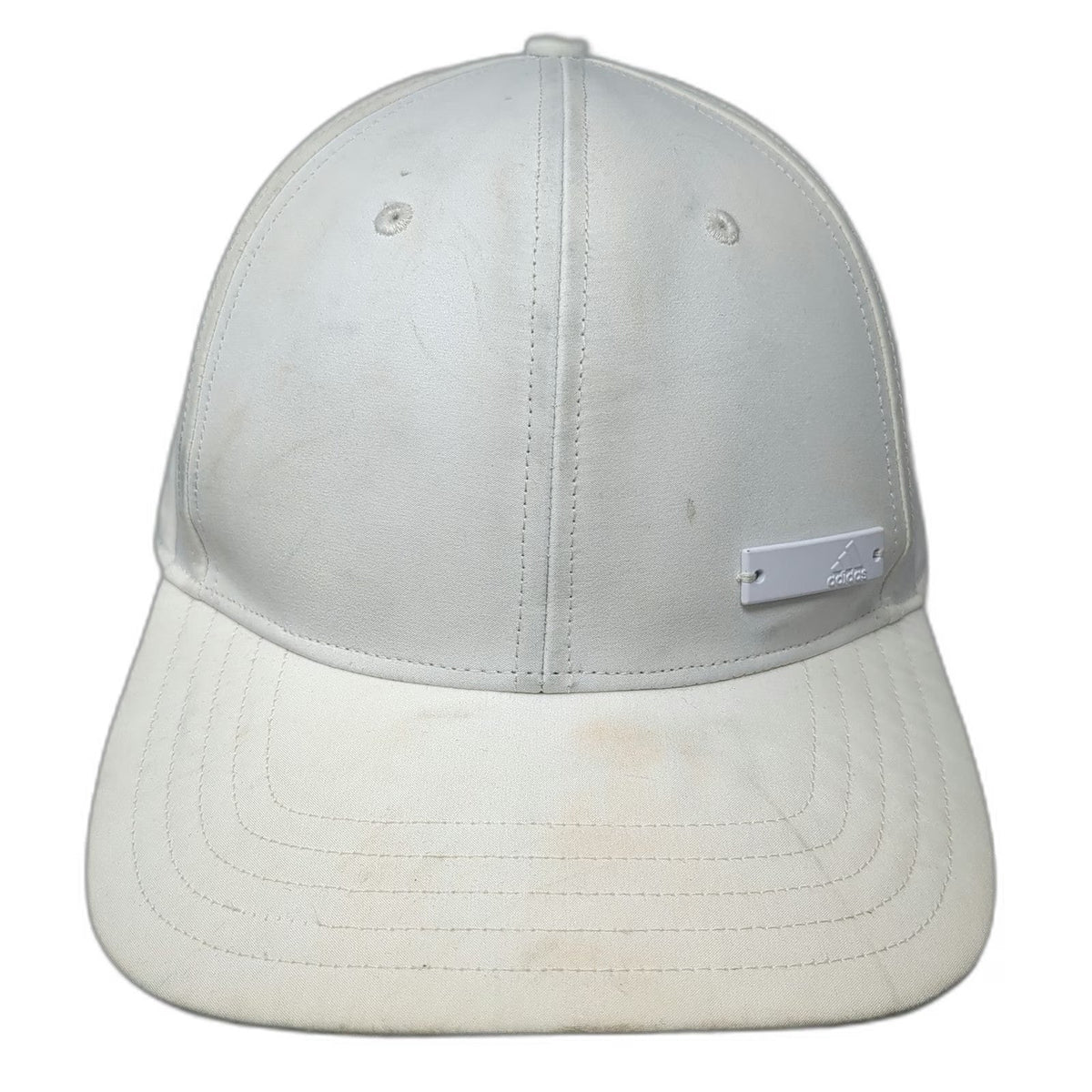 Adidas Baseball Cap White One Size Slideback Polyester Logo Athletic Sports Hat
