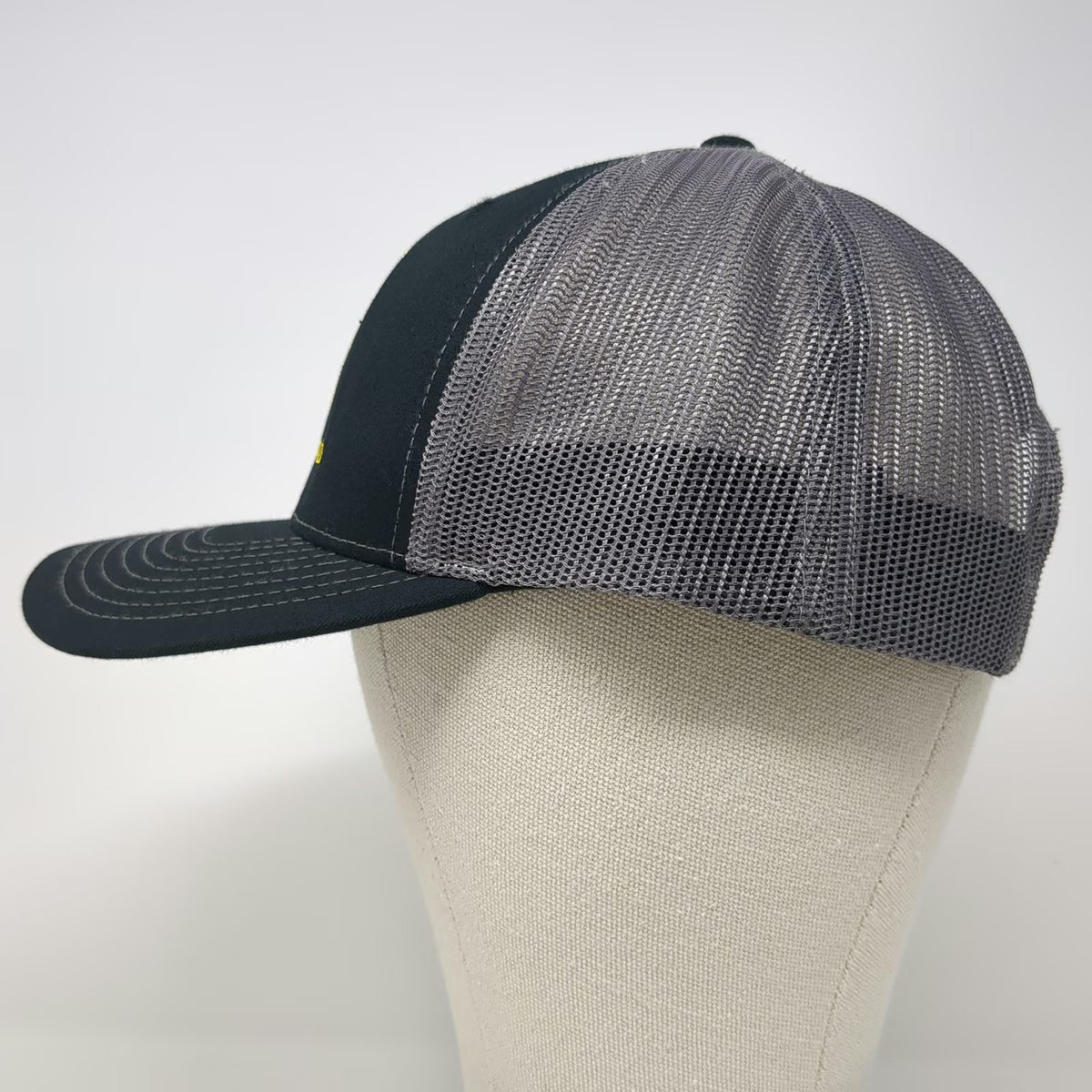 Richardson Trucker Hat Black One Size Georgia Army National Guard Mesh Snapback