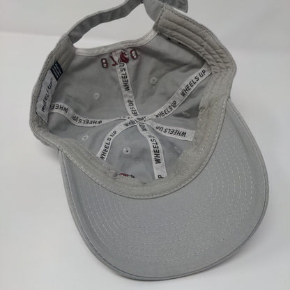 Wheels Up 8760 Slideback Hat Gray OSFA Adjustable Patriotic 6 Panel Cotton