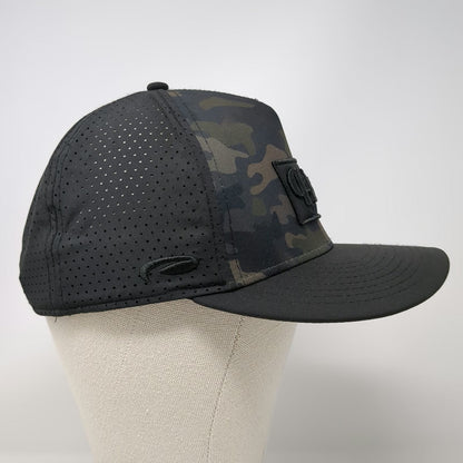 Pukka Trucker Hat Black One Size Camo Eagle Hills Golf Course Snapback Mesh