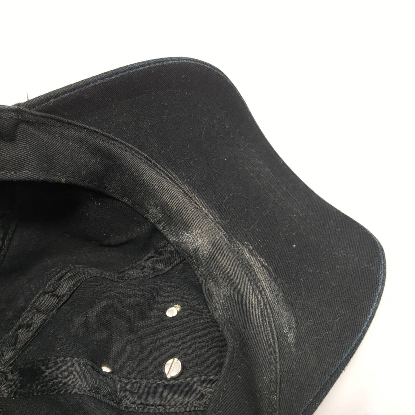 Crucifix Cross Slideback Hat Black One Size Adjustable Embellished Rhinestone