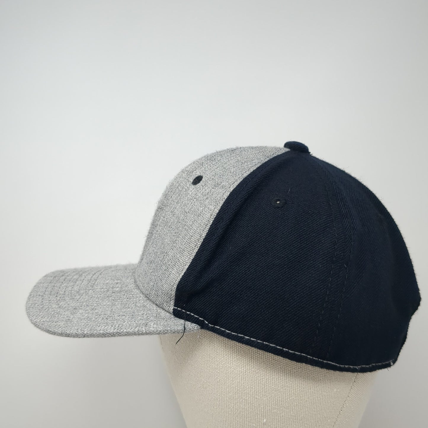 Pugs Strapback Baseball Cap Gray One Size Adjustable Lightweight 6 Panel Blank