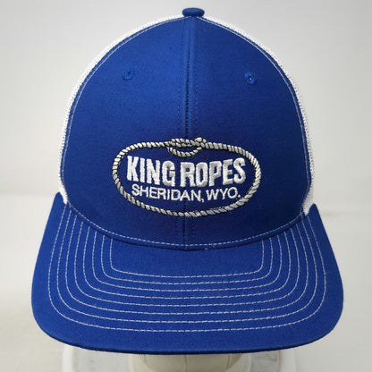Richardson Trucker Hat Blue One Size King Ropes Sheridan Wyoming Mesh Snapback
