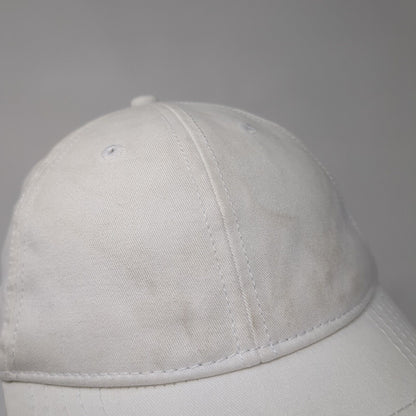 Unbranded Slideback Hat White One Size Adjustable Solid Blank 6 Panel