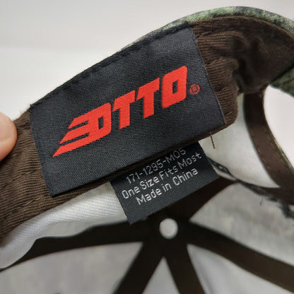 OTTO Baseball Cap Green One Size Camo Mossy Oak Key-Link Fencing Railing W Hat