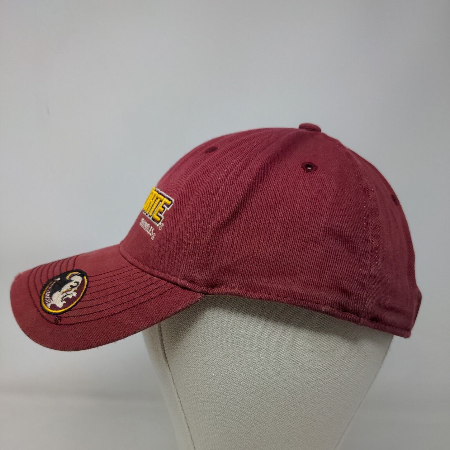 Drew Pearson Men's Strapback Hat Red Size OSFA Florida State Seminoles Logo