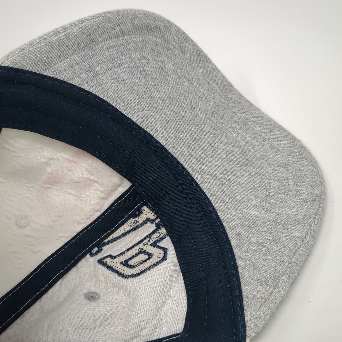 GAP Baseball Cap Gray White One Size Paris Tokyo Split Design Cotton Blend Hat