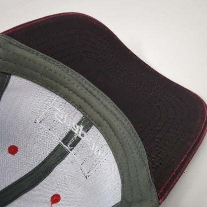K-Products Baseball Cap Blue One Size Snap-on Distressed Patch Mesh Workwear Hat
